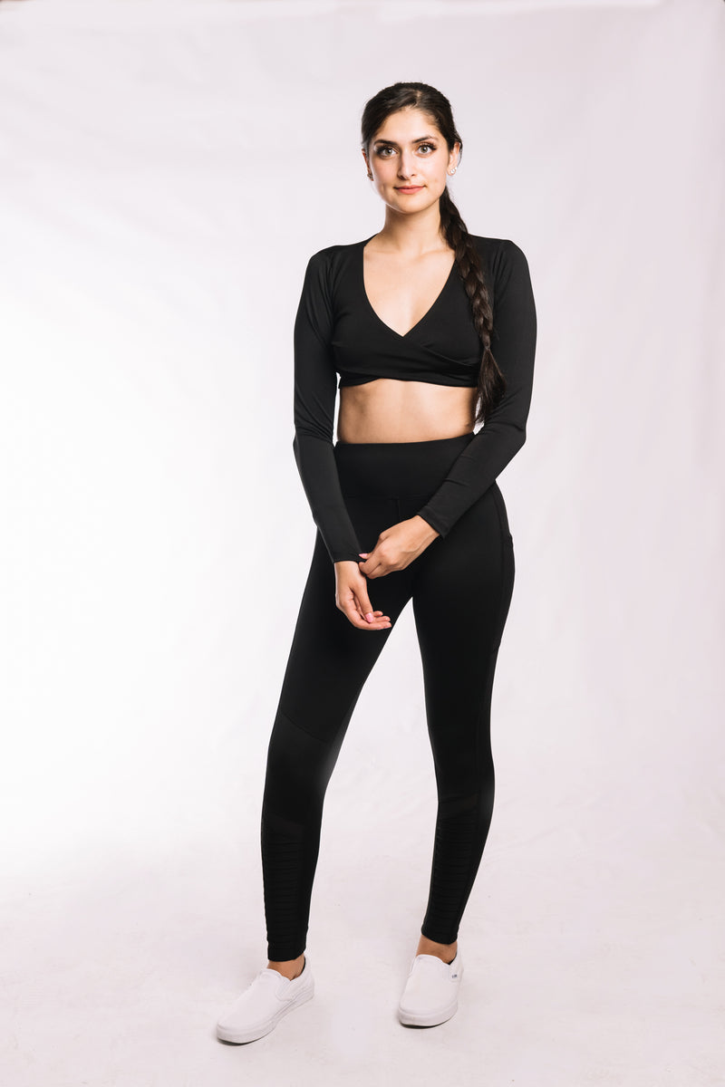 Raven Black Crisscross Top