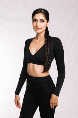 Raven Black Crisscross Top