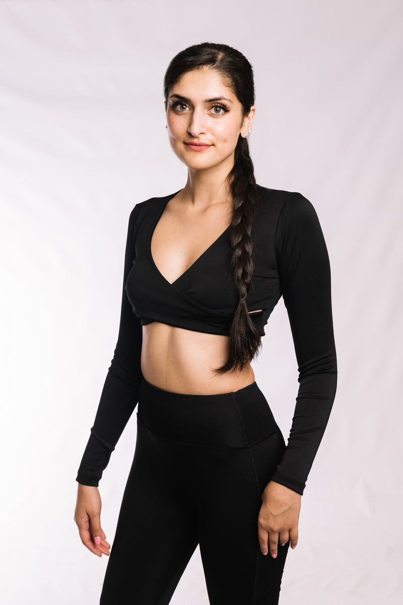 Raven Black Crisscross Top