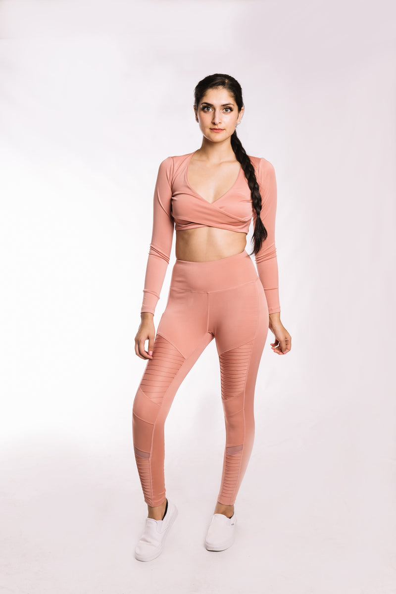 Ash Rose Moto Leggings