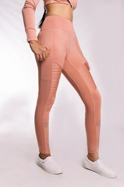Ash Rose Moto Leggings